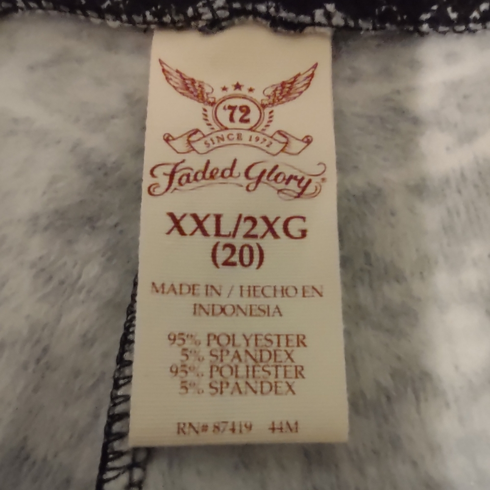 Reindeer leggings pants Black White XXL - Picture 2 of 5